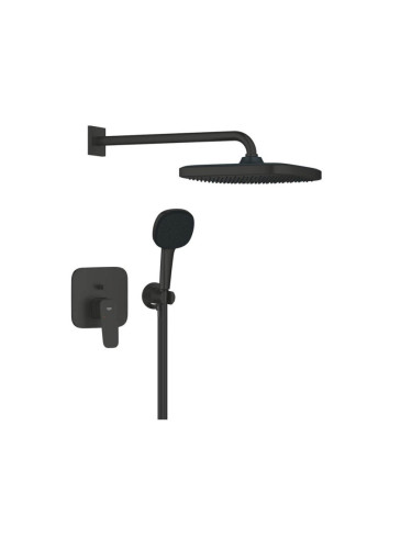 Душ комплект за вграждане GROHE CUBEO черен мат 1053362430