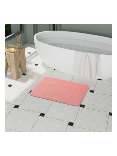 Розова постелка за баня с мемори пяна