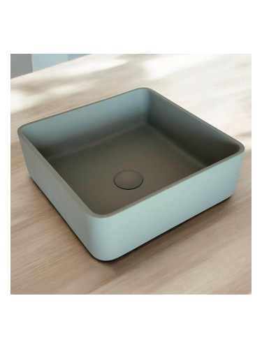 Мивка за баня 370х370 мм Case Square Solid Stone