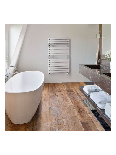 Водна лира за баня, бяла - Crystal PREMIUM, 510 W, 952×550 мм