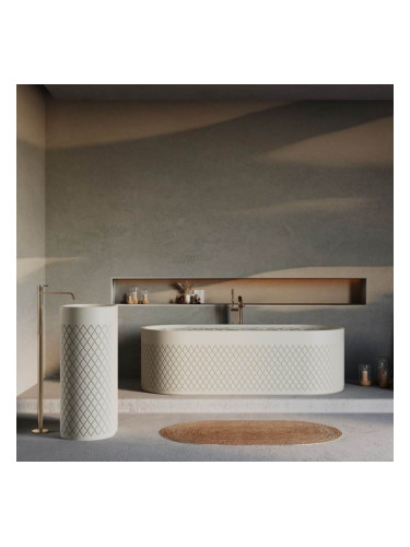 Свободностояща вана Durango Diamonds Бял мат