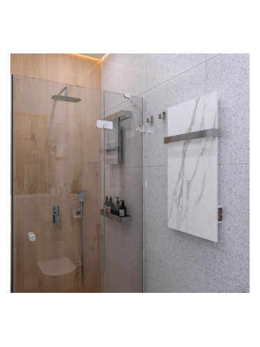 Инфрачервен керамичен радиатор FLYME 400 TW Бял Мрамор