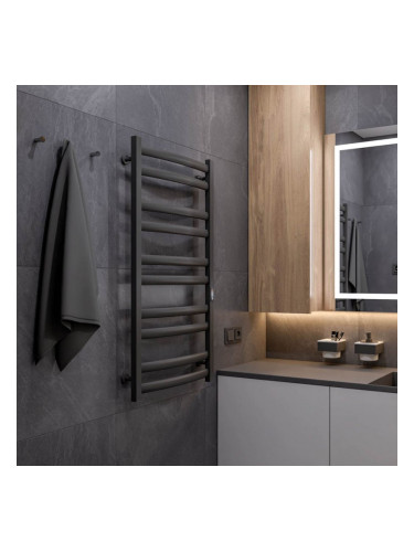 Електрическа лира за баня EF Atlant 1100 R Черна