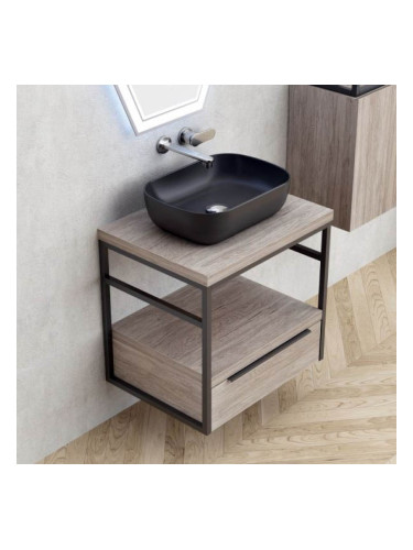 Конзолен шкаф за баня с 1 чекмедже ICP 6056-020 КАЛИТЕА