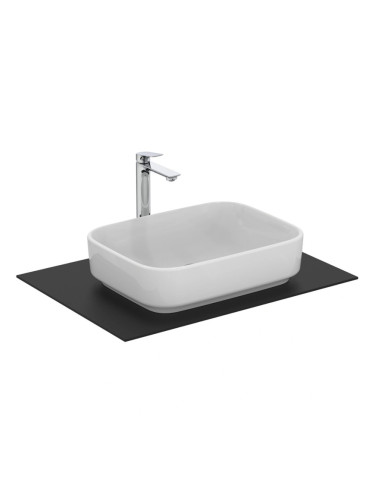 Правоъгълна мивка за монтаж върху плот 50 см