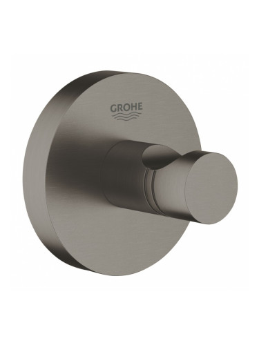 Единична закачалка за баня Essentials графит