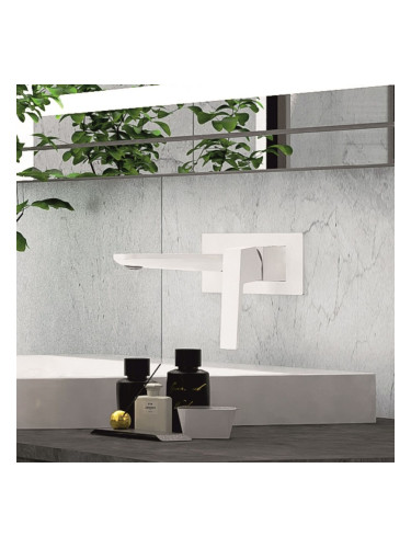 Месингов смесител за вграждане ICF 8110191MW бял мат