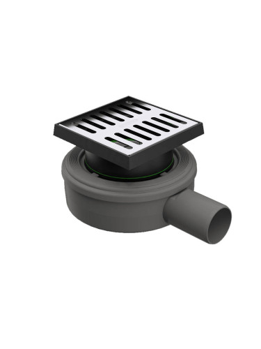 Подов сифон 10х10 см, ф40мм, H48mm, Micro Drain