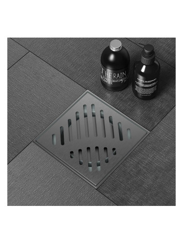 Подов сифон 100х100мм 6414GG GUN GRAY