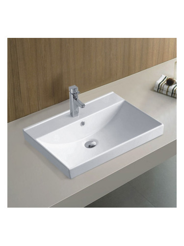 Порцеланов умивалник за мебел МАЙЛО 5953W 51CM