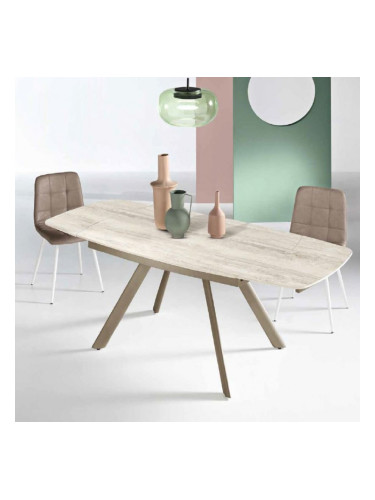 Terence Travertino - Разтегателна маса с две странични разширения