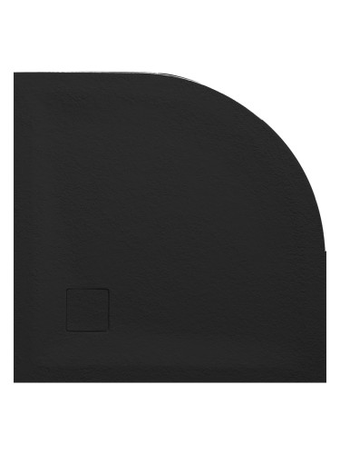 Поддушово корито 90х90 черен мат, ROUGH STONE ICST 90V RS-2