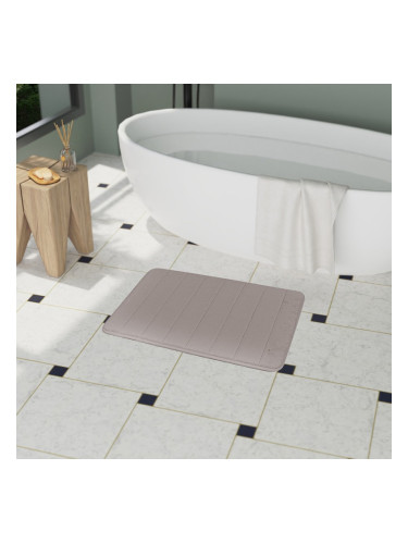 Бежова постелка за баня с мемори пяна ICSC 190BM