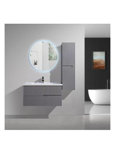 Комплект шкафове и LED огледало за баня Елетра