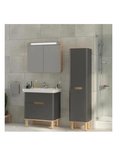 Комплект шкафове и огледало за баня 6010