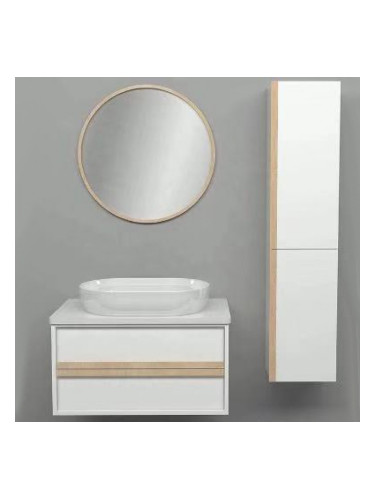 Комплект мебели за баня с мивка и огледало - модел 3002