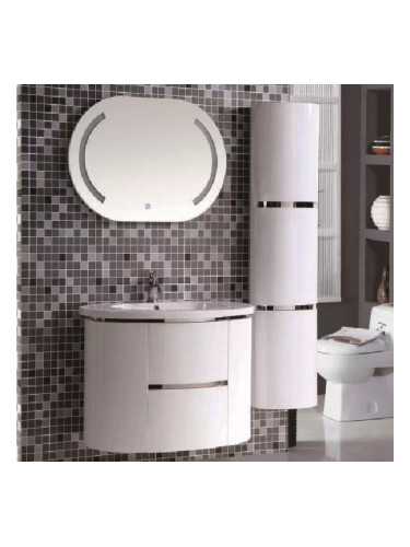 Комплект шкаф с мивка, LED огледало и колона 5807