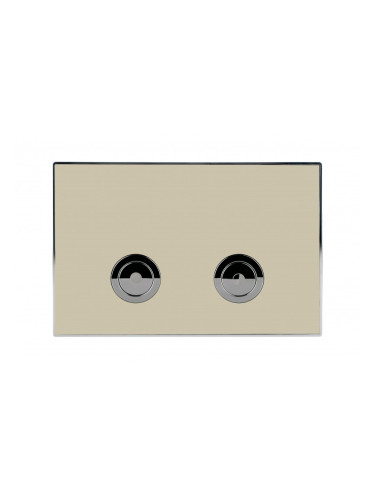 Бежов матов двоен бутон ICC 097AG