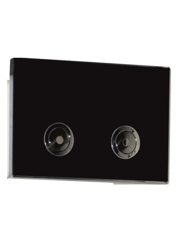 Черен двоен пневматичен бутон ICC 097AGB