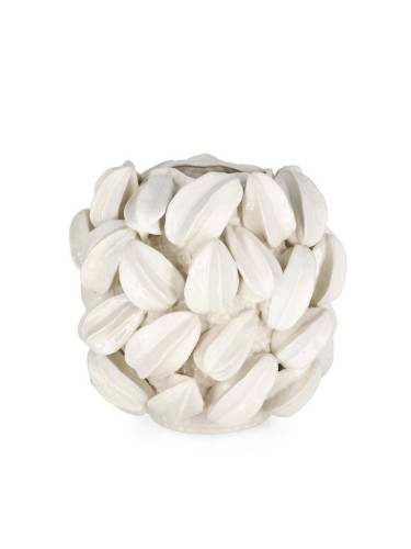 Бяла ваза с карамбола 32 см