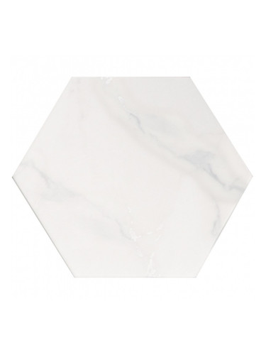 ELEMENTS BLUE EXA - гранитогрес хексагон с мраморен дизайн