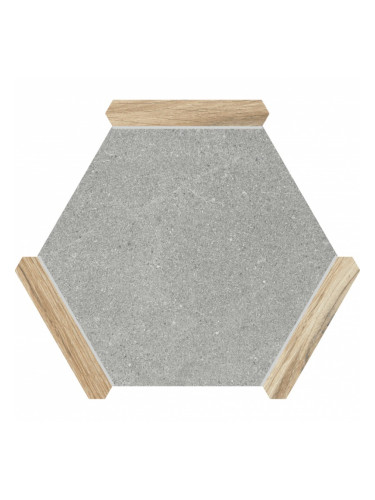 SACRAMENTO GRIS ROBLE – шестоъгълен гранитогрес