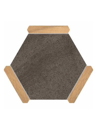 SACRAMENTO GRAFITO PINO – шестоъгълен гранитогрес