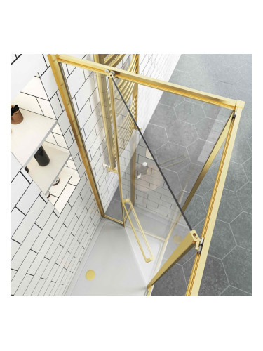 Параван за баня GRAZIANA BRUSH GOLD 5-80200BG