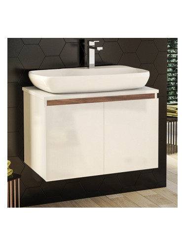 Шкаф за баня NOVE с порцеланова мивка и 2 врати