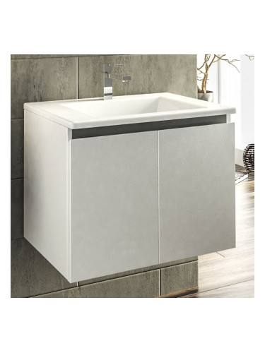 Шкаф за баня ARRES с порцеланова мивка и 2 врати