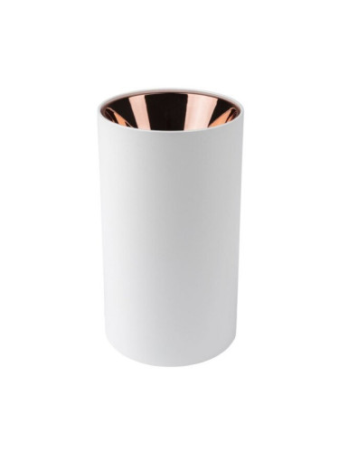 Алуминиево тяло за GU10 рефлектор, алуминий, IP20, 35W, бяло/розово злато