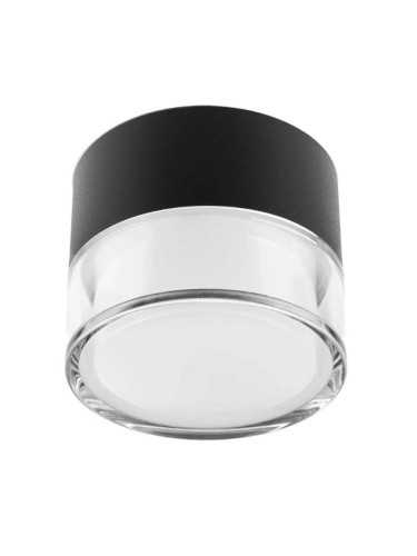 LED луна за външен монтаж, черно 7W, 3000-6000K