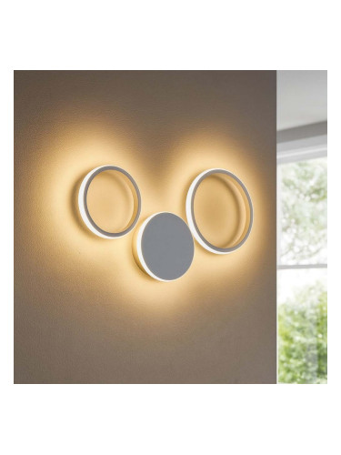 Сребрист LED аплик Pois, 20W, 4000K, Ondaluce