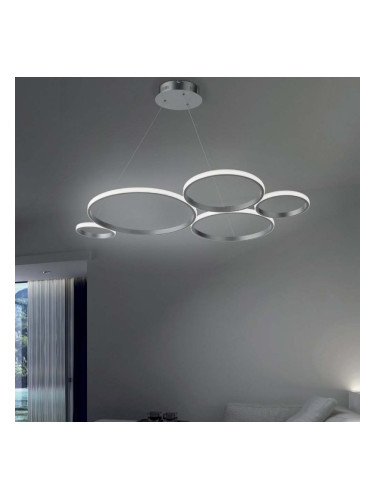 Сребрист LED полилей Ondaluce POIS 60W, 4000K, 5980lm