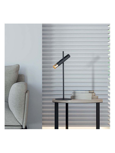 Настолна LED лампа Cylinder, черна, 4W, 250lm, 3000K