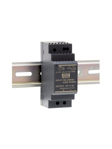 Захранване, за DIN шина, 2A, 12VDC, 24W, IP20, HDR-30-12