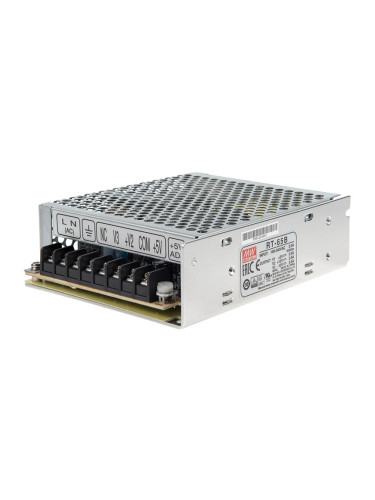 Захранване 5A/5VDC, 2.8A/12VDC, 0.5A/-12VDC, 64.6W, IP20, RT-65B