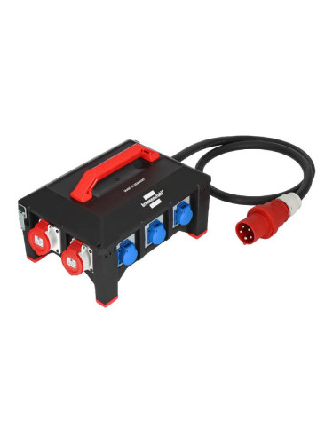 Разклонител - дистрибутор с 6 предпазители, 9 гнезда, 3xCEE + 6x шуко, 5x16mm2, IP44, Brennenstuhl 9150630161