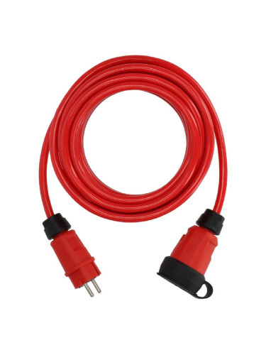 Удължител, 10m, 3x2.5mm2, IP44, студоустойчив, червен, 9162100210