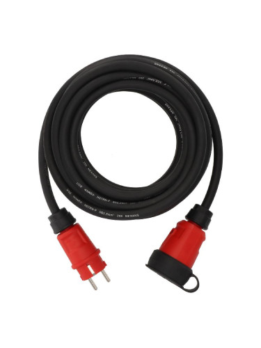 Удължител, 10m, 3x2.5mm2, IP44, черен, 9162100110