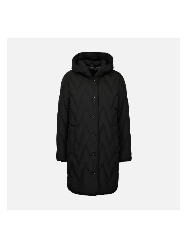 Дамско черно пухено яке Geox Plummery