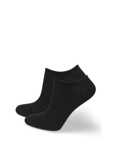 Мъжки чорапи до глезена Milena STOP BACTERIA черни