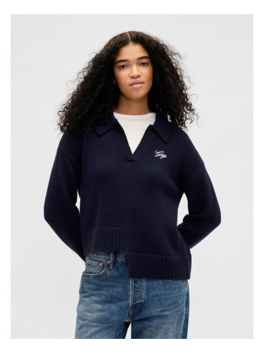 Асиметричен вълнен пуловер GAP