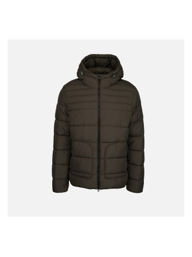 Тъмно кафяво мъжко зимно яке Geox Magnete