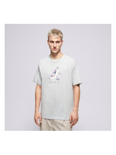 New Balance Тениска Bearded Runner Тениска мъжки Дрехи Тениски MT53941AG Сив