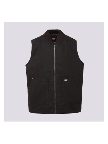 Dickies Елек Quilted Canvas Vest мъжки Дрехи Елеци DK0A87O4BLK1 Черен