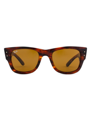 Ray-Ban Mega Wayfarer RB0840S 954/33 51 - квадратна слънчеви очила, unisex, кафяви