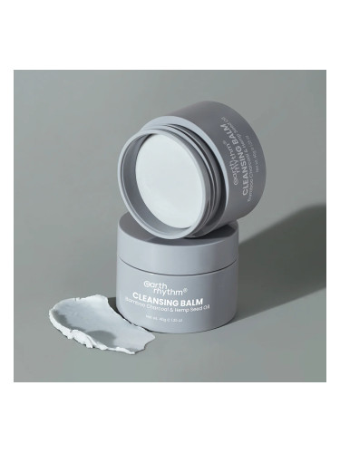 EARTH RHYTHM | Bamboo Charcoal & Hemp Seed Oil Cleansing Balm, 40 g
