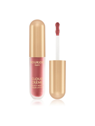 Bourjois Cloud Crème Velvet Matte ултра матиращо течно червило цвят 04 I Love Mocha 3.1 мл.