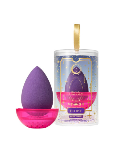 beautyblender® Blend & Store Set гъбичка за фон дьо тен с поставка
